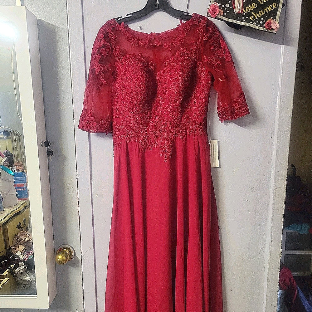 Burgundy Dress